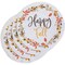 Woven Round Placemats Set, Happy Fall Dinner Mats (15 In, 4 Pack)